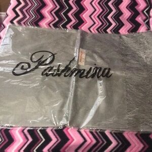 New gray Pashmina scarf